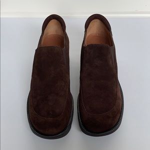 DONALD J PLINER Brown Suede Platforms